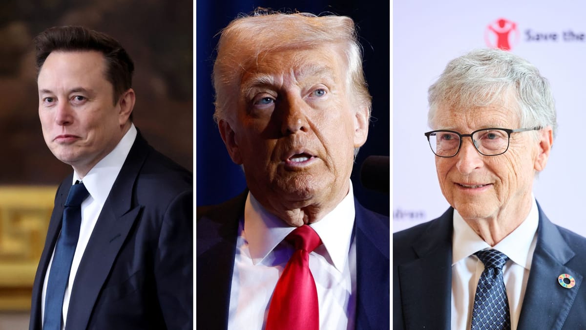 Bill Gates fustige Donald Trump et Elon Musk
